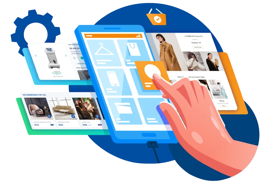 Custom eCommerce web design layout for digital book storefronts and author platforms